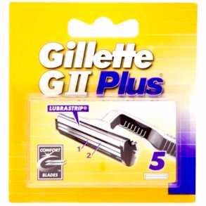 GILLETTE Barberblad GII Plus 5 stk.