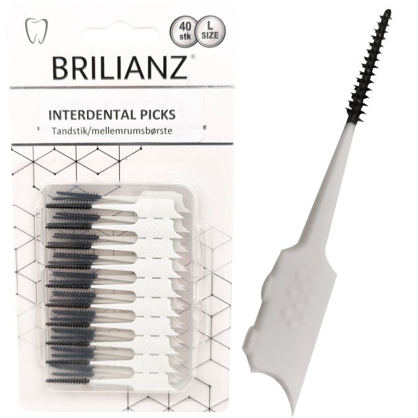 Soft Rubber Toothpicks BRILLIANZ Interdental LARGE