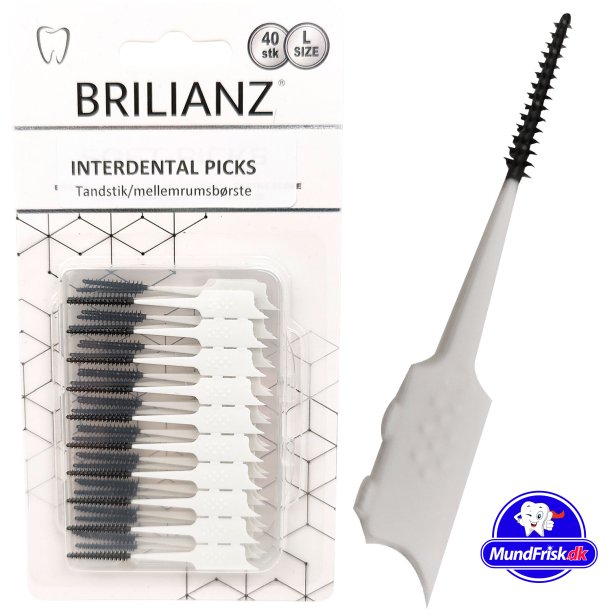 Soft Rubberen tandenstokers BRILLIANZ Interdental LARGE