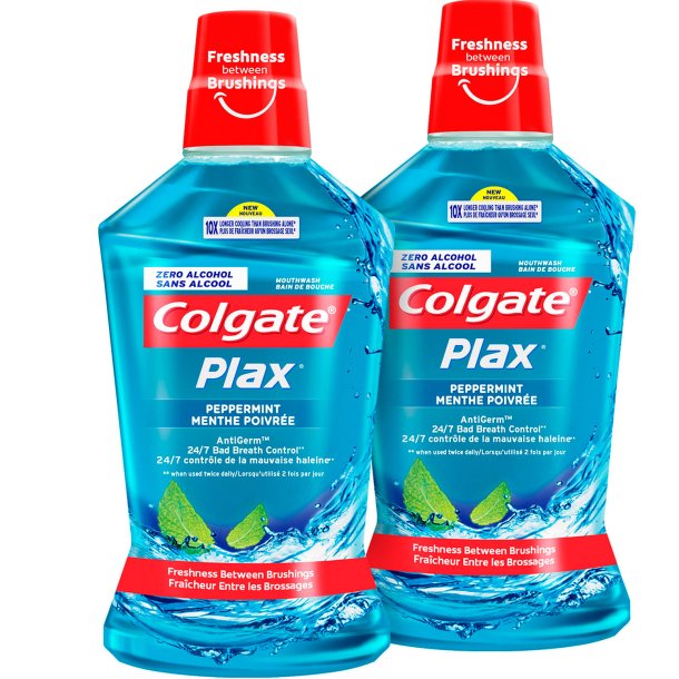 COLGATE Mundskyl 2 x 500 ml Plax Cool Mint