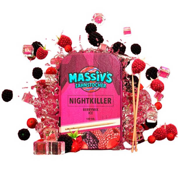 Tandstikker Med Smag WUNDER Massivs Berrymix Ice 100 stk.