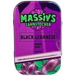 Tandstikker Med Smag WUNDER Massivs Grape Mint 100 stk.