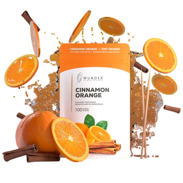 Wunder Tandstikker Med Smag Cinnamon + Orange Refill