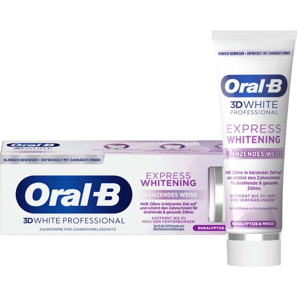 Tandblegning Tandpasta ORAL-B 3D White 3D White Professional Express Brilliant White 75 ml