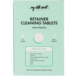Rensetabletter til Bjler &amp; Bideskinner MY WHITE SECRET Retainer Cleaning Tablets 30 stk.