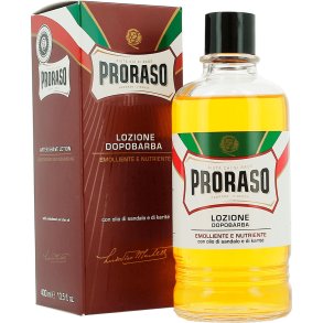 Aftershave Lotion PRORASO Sandalwood & Shea Oil Red 400 ml