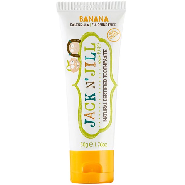 Ekologisk Xylitol Barn tandkrm JACK N' JILL Kids Banana 50g