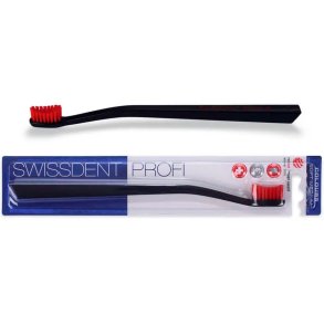 SWISSDENT Tandbrste Profi Colours Black & Red Edition