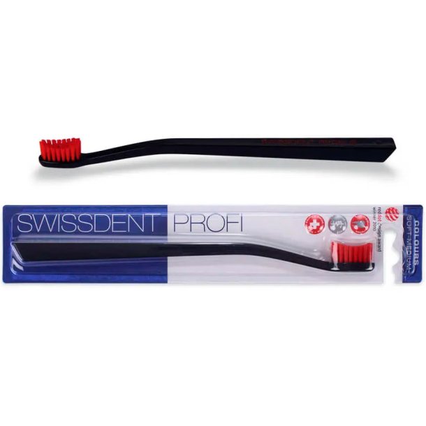 SWISSDENT Tandbrste Profi Colours Black &amp; Red Edition