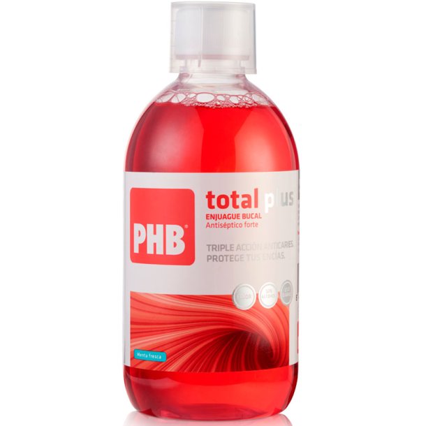 Xylitol Mundskyl PHB Total Plus Antiseptisk &amp; Alkoholfri 500 ml