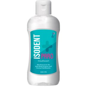 Munvatten mod Tandkdsbetndelse ISODENT Paro Medium 100 ml.