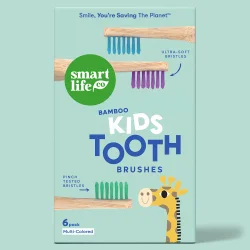 SmartLife B�rnetandb�rster 6 stk. Bamboo Kids