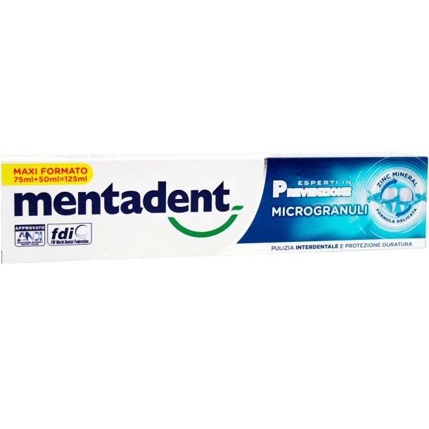 Mentadent Tannkrem Microgranulate Gentle Formula 125 ml