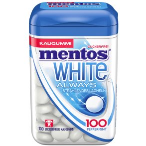 MENTOS Tyggegummi White Always 100 stk.