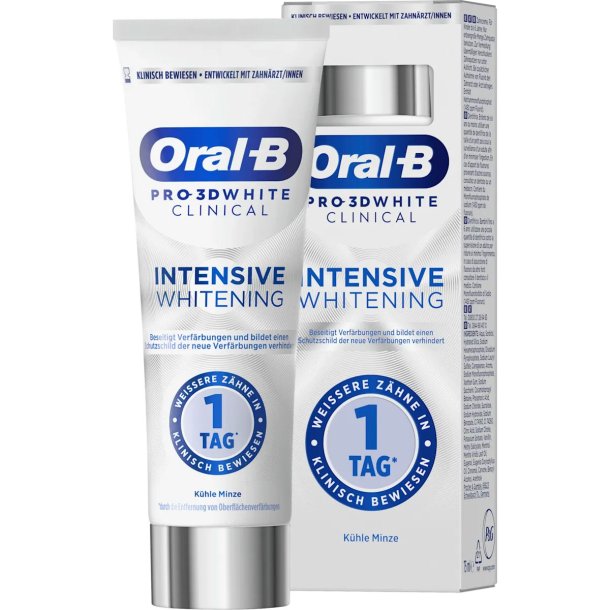 Tannbleking Tannpasta ORAL-B Pro 3D White Clinical Intense Whitening 75 ml