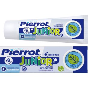 Lasten Hammastahna PIERROT Junior Anti-Cavities Mild Mint 75 ml