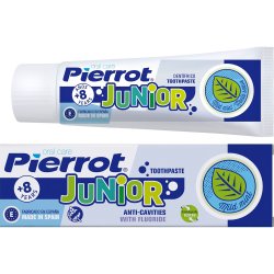 Lasten Hammastahna PIERROT Junior Anti-Cavities Mild Mint 75 ml