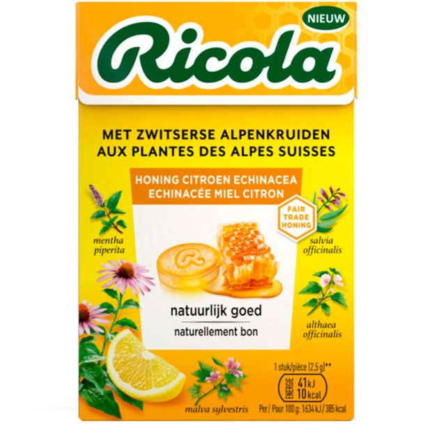 RICOLA Urtebolsjer Honey Lemon Echinacea 50g
