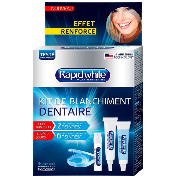 Hampaiden valkaisusetti RAPID WHITE Power Set - Hampaiden valkaisu kotona ilman peroksidia