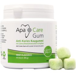 Xylitol Tyggegummi APACARE Gum 45 stk. -  Anti-karies tyggegummi med mineraler