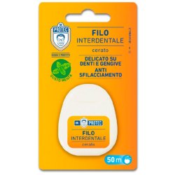 Tandtr�d uden PFAS - Dr. Protec Filo Interdentale Waxed &amp; Mint 50 mtr.