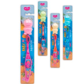 DEALO Baby Aquarium Zahnb�rste � spa�ige, sichere und schonende Zahnpflege f�r die Kleinsten 0-3 Jahre