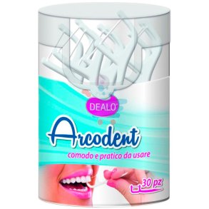 DEALO Arcodent Zahnseidenb�gel � 30 Stk. | Einfache und effektive Reinigung zwischen den Z�hnen