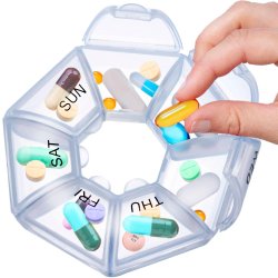 Pill Box Dispenser Liten Pill Box 7 dagar