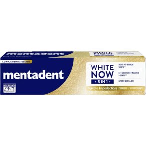 Tandblekning Tandkr�m MENTADENT White Now 3 In 1 Bye Bye Imperfections 125 ml