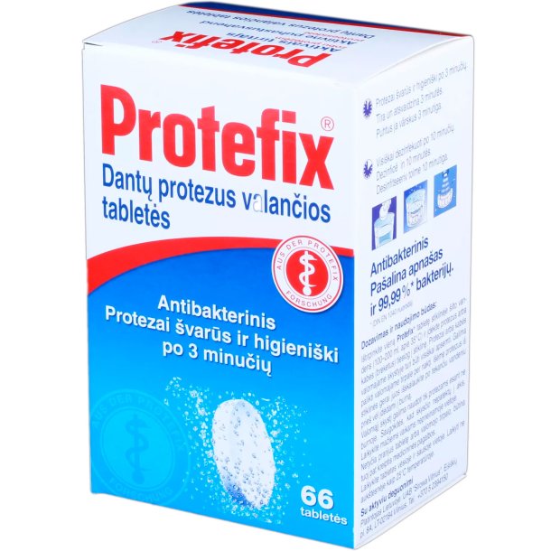 Rensetabletter Til Protese PROTEFIX Active Cleanser 66 stk.