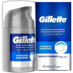 GILLETTE Aftershave Moisturizer Hydrates & Soothes 50 ml.