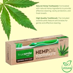 TRUESMILE Hemp Oil Tandpasta 100ml + Tandb�rste