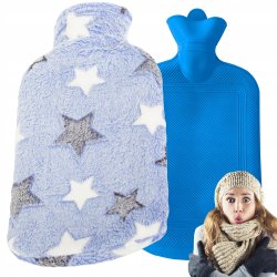 W�rmflasche mit weichem Fleecebezug  gem�tliche und lindernde W�rme - 2 ltr.