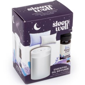 SLEEPZZZ Well Essential Oil Diffuser Inkl. Lavendel Geurolie 10 ml