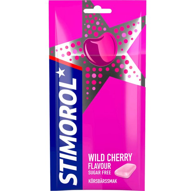 STIMOROL Kaugummi Wild Cherry Zuckerfrei 30g