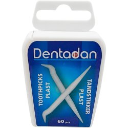 Dentadan Plast Tandstikker Handy Boks 60 stk.