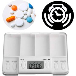 Pille�ske med Alarm - Timed Reminder Pill Box