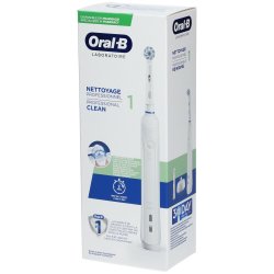 ORAL-B Professional Clean 1 Brosse � dents �lectrique + T�te de brosse Sensitive Clean suppl�mentaire