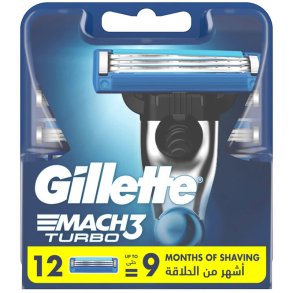 Gillette Mach3 Turbo 12 Stk. Rasierklingen