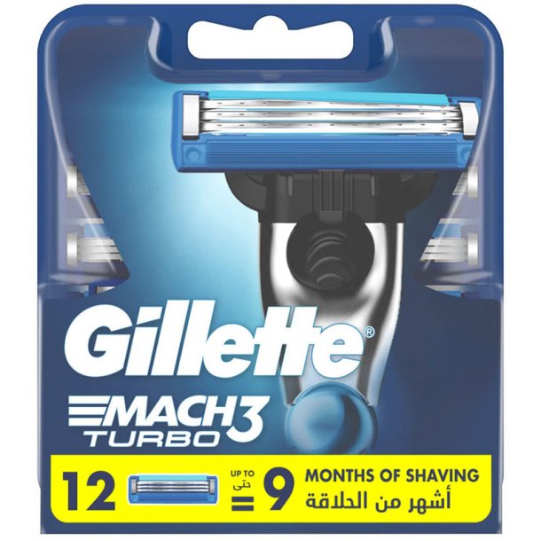 Gillette Mach3 Turbo 12 Stk. Rasierklingen