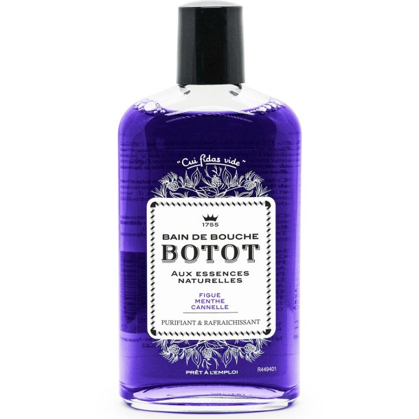 Klassisk fransk munvatten med naturliga essenser BOTOT Fig � Mint � Cinnamon 250 ml