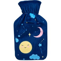 Varmedunk til b�rn WUNDmed Varmtvandsflaske med Bl�dt Betr�k 1 ltr.