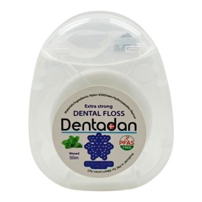 Tanntr�d med Hydroxyapatit DENTADAN Extra Strong Mint & Wax 50 mtr.
