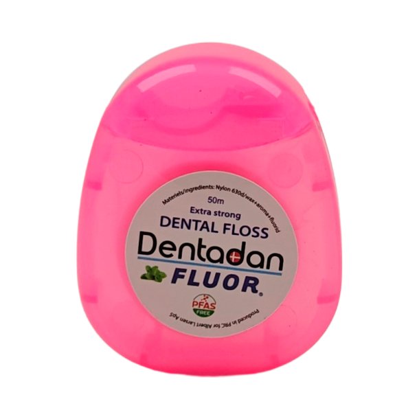 Tanntr�d med Fluor DENTADAN Extra Strong Mint &amp; Wax 50 mtr.