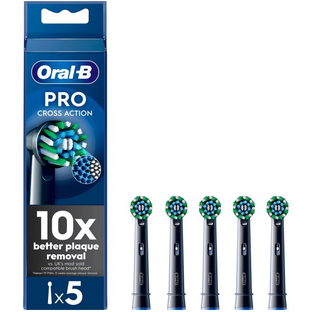 Oral-B PRO CrossAction Borsthuvuden BLACK 5 st.