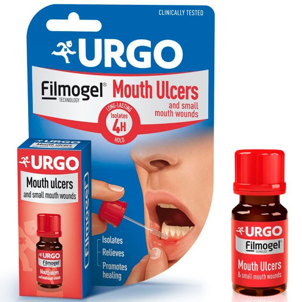 URGO Filmogel Mouth Ulcers 6 ml - L�ngvarigt skydd mot after och sm� s�r i munnen