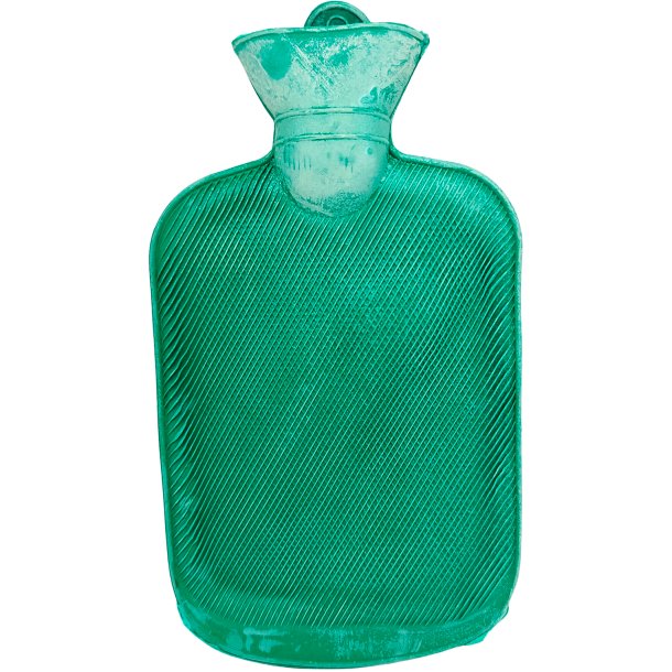 Klassisk Varmedunk i gummi (700 ml)  effektiv varme til lindring og komfort GR&Oslash;NN