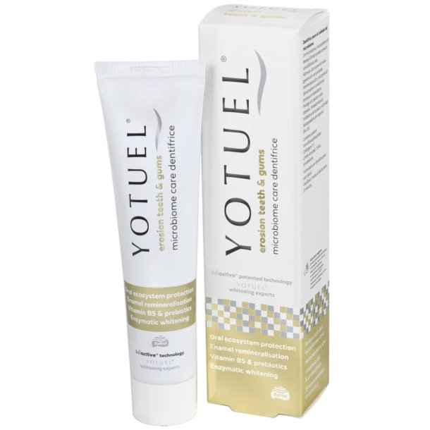 Xylitol Tandkr�m mot syraerosion &amp; emaljf�rslitning YOTUEL Erosion Teeth &amp; Gums Microbiome Care 100g