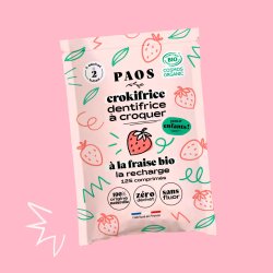 Organiska tandkrmstabletter PAOS Strawberry Ps. 125 st.