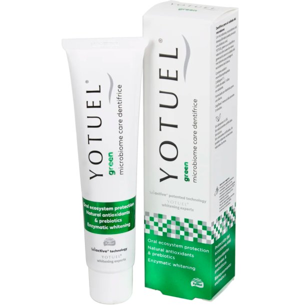 Xylitol-tandkr�m med naturliga antioxidanter och prebiotika YOTUEL Green Microbiome Care 100g